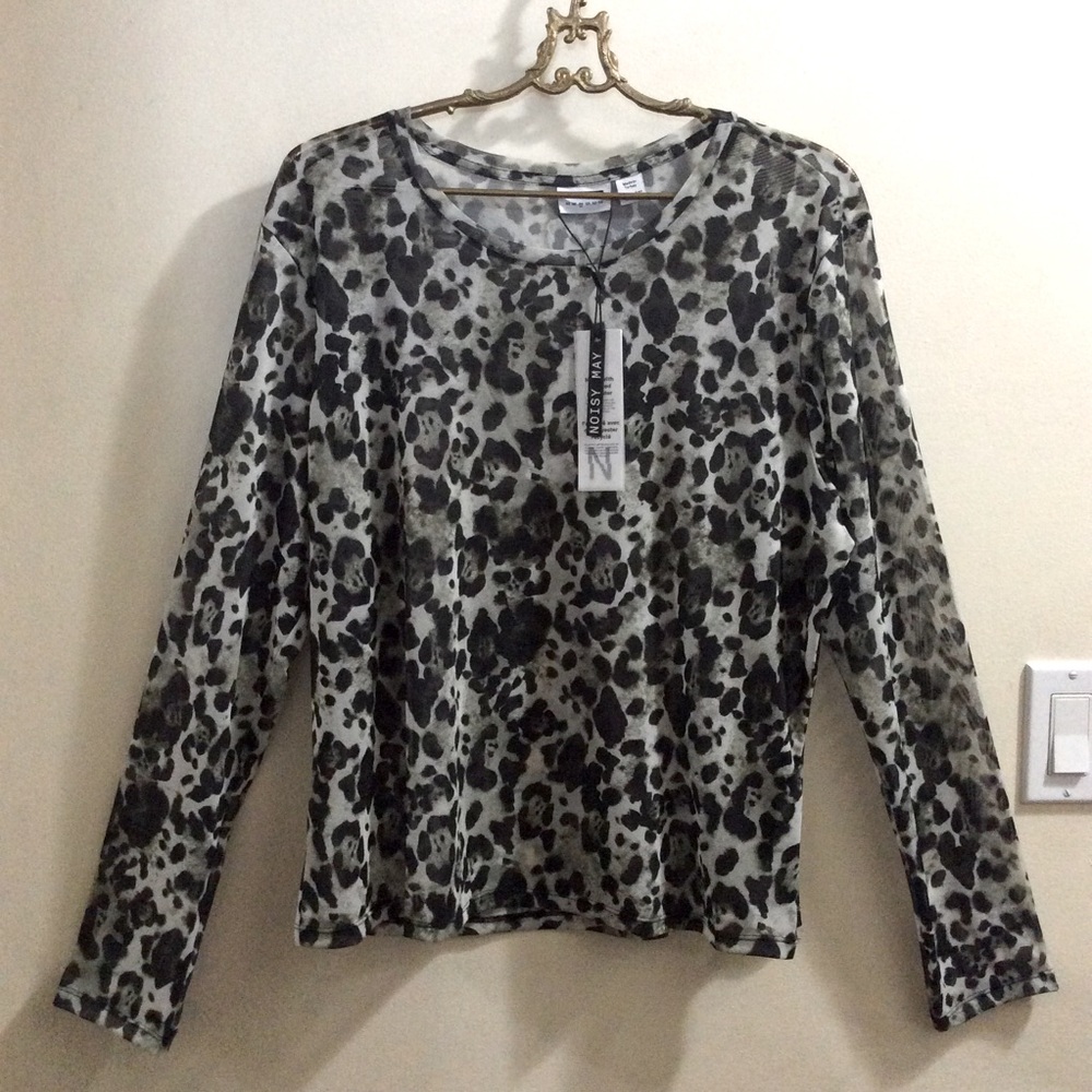 NWT Noisy May ‘Judith’ mesh top